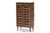Salma Modern and Contemporary Walnut Brown Finished Wood 2-Door Shoe Storage Cabinet SESC70180WI-Columbia-Shoe Cabinet