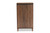 Talon Modern and Contemporary Two-Tone Walnut Brown and Dark Grey Finished Wood 2-Door Shoe Storage Cabinet SESC70210WI-Columbia/Dark Grey-Shoe Cabinet