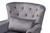Fletcher Classic and Traditional Grey Velvet Fabric Upholstered and Dark Brown Finished Wood Armchair ZQ-01-Shiny Velvet Grey-Chair