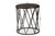 Finnick Modern Industrial Antique Black finished Metal End Table H01-102535 Metal Side Table