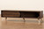 Dena Mid-Century Modern Walnut Brown Wood and Gold Finished TV Stand LV12TV12120WI-Columbia-TV