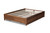 Yara Modern and Contemporary Walnut Brown Finished Wood Full Size 4-Drawer Platform Storage Bed Frame MG0068-Walnut-4DW-Full-Frame
