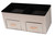 Gerwin Modern and Contemporary Beige Fabric Upholstered and Oak Brown Finished Wood 2-Drawer Storage Ottoman 4A-151CR-Beige-Storage Ottoman