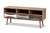 Leane Modern and Contemporary Natural Brown Finished and Multi-Colored Wood 3-Drawer TV Stand ASP-1-Natural/White/Grey