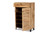 Coolidge Modern and Contemporary Oak Brown Finished Wood 5-Shelf Shoe Storage Cabinet FP-03LV-Wotan Oak