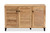 Coolidge Modern and Contemporary Oak Brown Finished Wood 3-Door Shoe Storage Cabinet FP-04LV-Wotan Oak