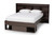 Dexton Modern and Contemporary Dark Brown Finished Wood Queen Size Platform Storage Bed SEBED13031026-Modi Wenge-Queen