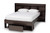 Dexton Modern and Contemporary Dark Brown Finished Wood Queen Size Platform Storage Bed SEBED13031026-Modi Wenge-Queen