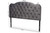 Clovis Modern and Contemporary Grey Velvet Fabric Upholstered Queen Size Headboard Clovis-Grey Velvet-HB-Queen