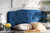 Gregory Modern and Contemporary Navy Blue Velvet Fabric Upholstered King Size Headboard Gregory-Navy Blue Velvet-HB-King