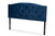 Leone Modern and Contemporary Navy Blue Velvet Fabric Upholstered King Size Headboard Leone-Navy Blue Velvet-HB-King