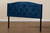 Leone Modern and Contemporary Navy Blue Velvet Fabric Upholstered King Size Headboard Leone-Navy Blue Velvet-HB-King