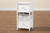 Hayden Modern and Contemporary White Finished Wood 2-Drawer Storage Unit with Basket 1814-2DW/ 1 Basket