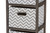 Jorah Modern and Contemporary Grey and White Fabric Upholstered Greywashed Wood 4-Basket Tallboy Storage Unit L2528-DV-Grey/White