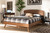 Keagan Mid-Century Modern Transitional Walnut Brown Finished Wood King Size Platform Bed MG-2200-1-Ash Walnut-King