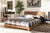 Haines Modern and Contemporary Walnut Brown Finished Wood Full Size Platform Bed MG-0050-Ash Walnut-Full