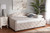 Becker Modern and Contemporary Transitional Beige Fabric Upholstered Queen Size Daybed Becker-Beige-Daybed-Queen