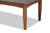 Sanford Mid-Century Modern Grey Fabric Upholstered and Walnut Brown Finished Wood 2-Piece Dining Nook Banquette Set BBT8051.11-Grey/Walnut-2PC SF Bench