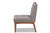 Sanford Mid-Century Modern Grey Fabric Upholstered and Walnut Brown Finished Wood Dining Chair BBT8051.11-Grey/Walnut-CC