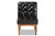 Sanford Mid-Century Modern Dark Brown Faux Leather Upholstered and Walnut Brown Finished Wood Dining Chair BBT8051.11-Dark Brown/Walnut-CC