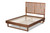 Marin Modern and Contemporary Walnut Brown Finished Wood Queen Size Platform Bed Marin-Ash Walnut-Queen