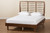Lucie Modern and Contemporary Walnut Brown Finished Wood Queen Size Platform Bed Lucie-Ash Walnut-Queen