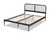 Dora Modern and Contemporary Industrial Black Finished Metal Queen Size Platform Bed TS-Dora-Black-Queen