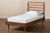 Ryo Mid-Century Modern Transitional Walnut Brown Finished Wood Twin Size Platform Bed Ryo-Ash Walnut-Twin