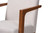 Glenda Mid-Century Modern Greyish Beige Fabric Upholstered and Walnut Brown Finished Wood 5-Piece Dining Set BBT5267-Greyish Beige/Walnut-5PC Dining Set