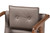 Marcena Mid-Century Modern Grey Imitation Leather Upholstered and Walnut Brown Finished Wood 2-Piece Dining Chair Set RDC828-Grey/Walnut-DC