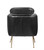 29" X 28" X 37" Dark Gray Pu Upholstery Metal Leg Accent Chair (347299)