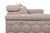 29-38" Modern Beige Leather Sofa (329718)