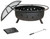 30" Wood Burning Fire Pit With Charcoal Grill And Spark Screen (322823)
