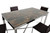 30" Wood, Steel, And Glass Dining Table (283191)