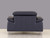 31" Fashionable Navy Leather Chair (329690)