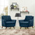 Beguile 2 Piece Upholstered Fabric Living Room Set EEI-2185-AZU-SET