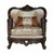 37" X 46" X 49" Fabric Dark Walnut Upholstery Wood Leg/Trim Chair W/2 Pillows (347245)