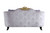 38" X 76" X 43" Cream Fabric Upholstery Loveseat W/5 Pillows (347276)
