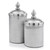 4.5" X 4.5" X 11" Silver - Canisters Set Of 2 (354646)