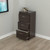 40.2" Espresso Melamine And Engineered Wood File Cabinet With 3 Drawers (249817)