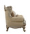 44" X 47" X 50" Upholstery Wood Leg/Trim Chair & 2 Pillows Fabric & Champagne (348224)
