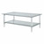 48" X 26" X 18" Clear Acrylic, Chrome And Clear Glass Coffee Table (318988)