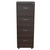 52" Espresso Melamine And Engineered Wood File Cabinet With 4 Drawers (249818)
