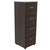 52" Espresso Melamine And Engineered Wood File Cabinet With 4 Drawers (249818)