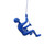 6" X 3" X 3" Resin Blue Climbing Man (358137)