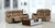 63'' X 38'' X 40'' Modern Beige Leather Sofa And Loveseat (343893)