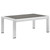 Shore Outdoor Patio Aluminum Coffee Table EEI-2268-SLV-GRY