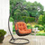 Arbor Outdoor Patio Wood Swing Chair EEI-2279-ORA-SET