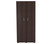 70.9" Espresso Melamine And Engineered Wood Wardrobe With 2 Doors (249832)