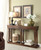 72" X 12" X 35" Oak Wood Console Table (286114)